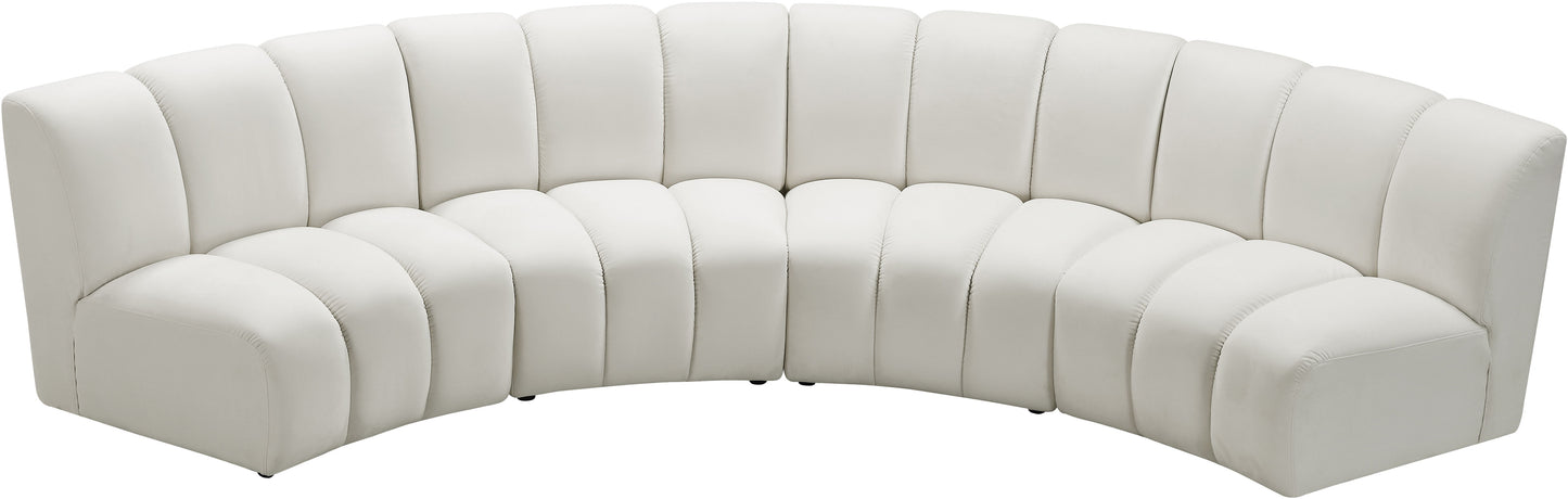Infinity - 4 Piece Velvet Modular Sectional