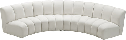 Infinity - 4 Piece Velvet Modular Sectional