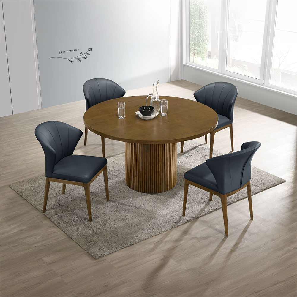 Hezrai - Round Dining Table - Light Brown