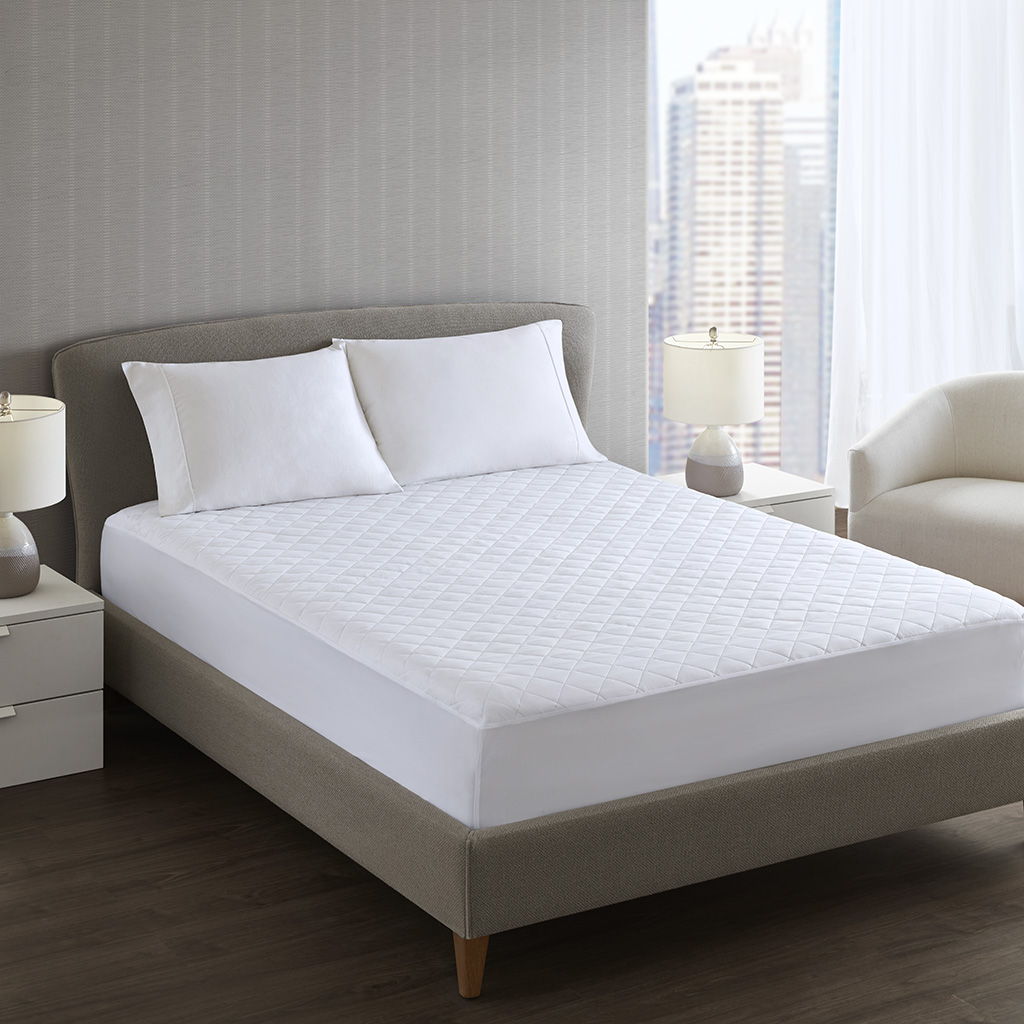 Microfiber Essential - Full Mattress Pad - White