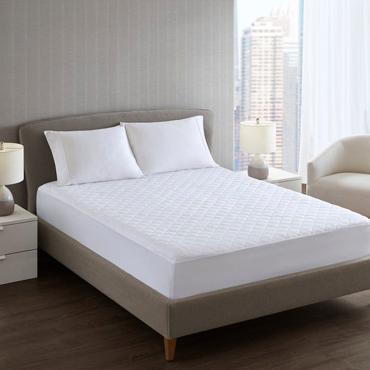 Microfiber Essential - Full Mattress Pad - White