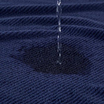 Diagonal Ribbed - 6 Piece Washcloths Set - Navy