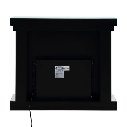 Noralie - 42" Fireplace - Mirrored & Faux Diamonds