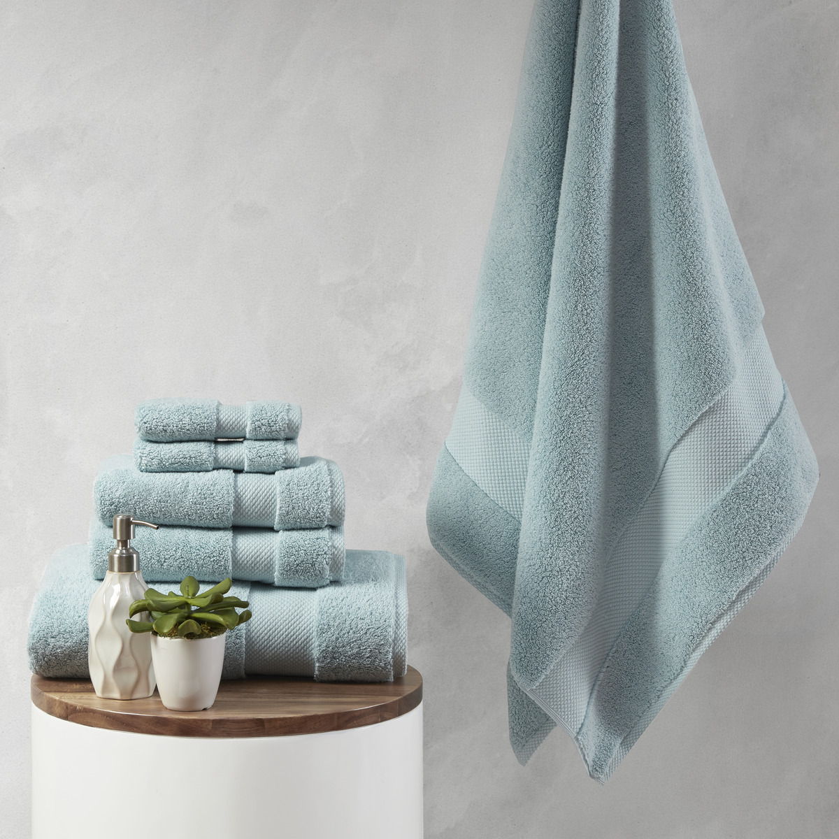 Splendor - 6 Piece Towel Set - Blue