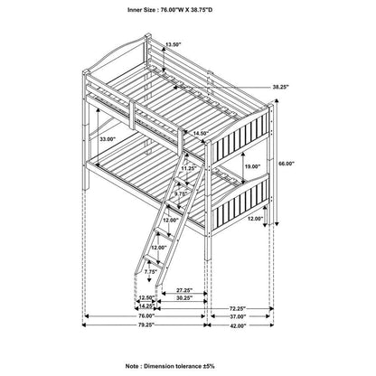 Arlo - Wood Bunk Bed