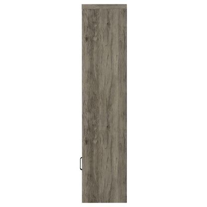 Burke - 3-Shelf Engineered Wood Media Tower - Gray Driftwood