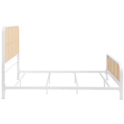 Lanewood - Polyethylene PE Rattan Upholstered Metal Bed