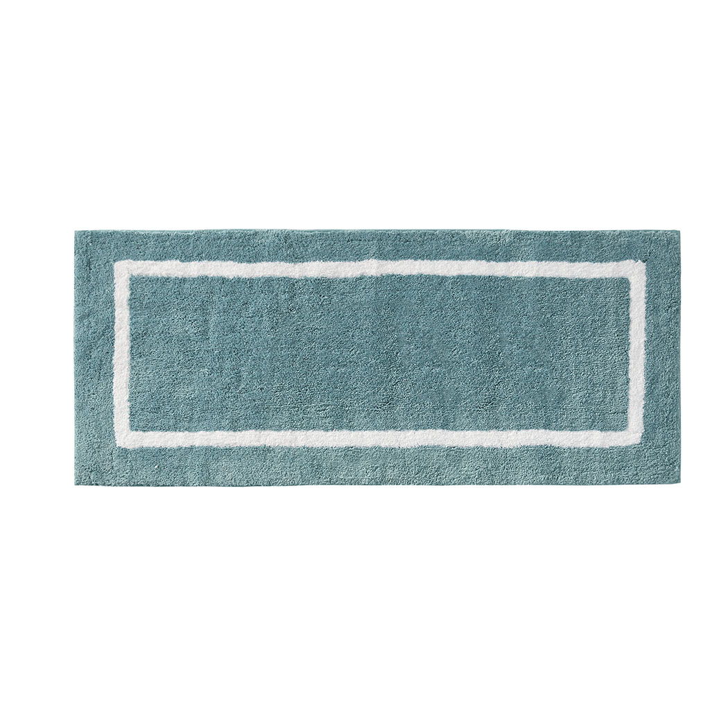 Bittman - 21" x 34" Reversible Bath Rug - Aqua