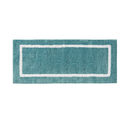 Bittman - 21" x 34" Reversible Bath Rug - Aqua