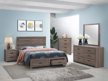 Brantford - Wood Storage Panel Bed