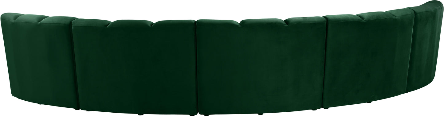 Infinity - 5 Piece Velvet Modular Sectional