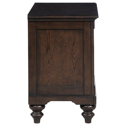 Andover - 1-Drawer Nightstand Bedside Table - Dark Oak