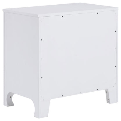 Anastasia - 2-Drawer Nightstand - Pearl White