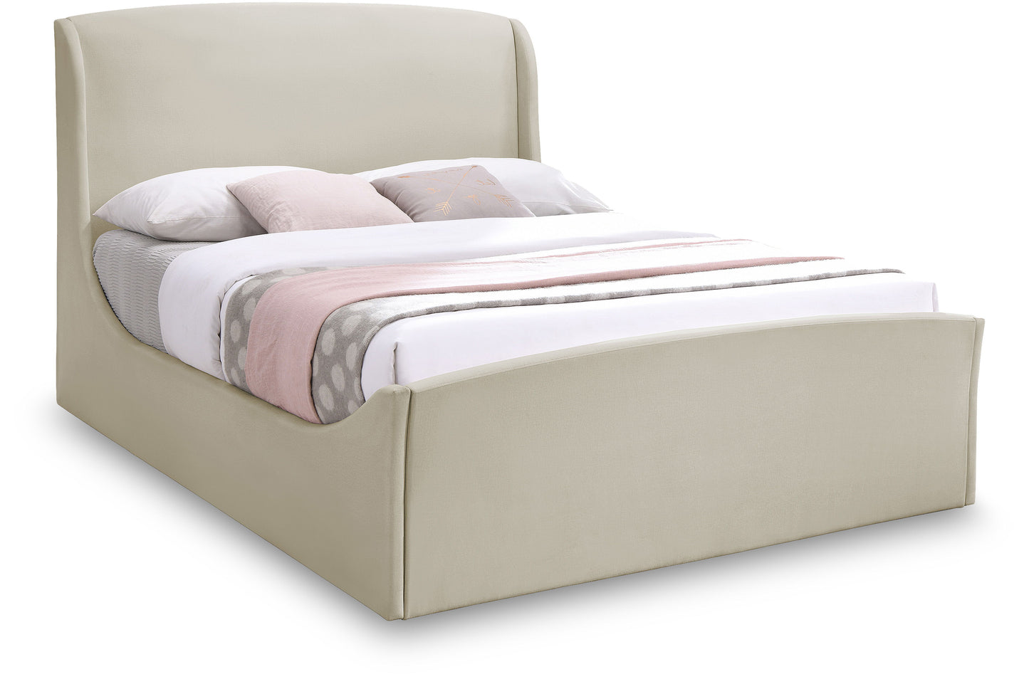 Tess - Queen Bed - Cream