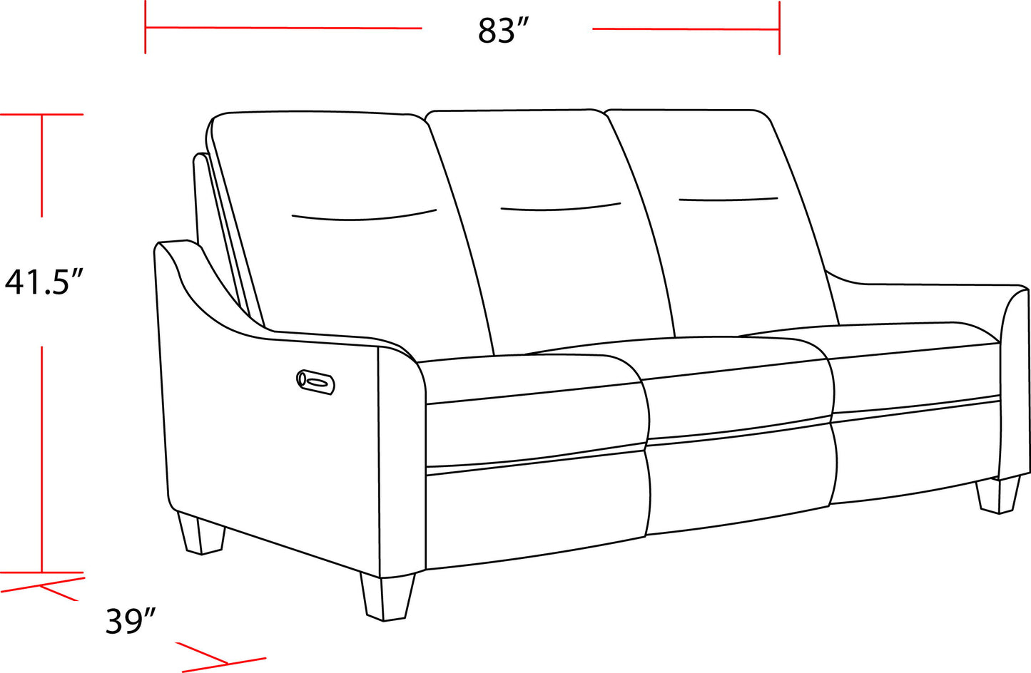 Madison - Power Reclining Sofa Loveseat And Recliner