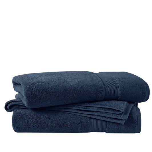 800GSM - 2 Piece Set Bath Sheet Antimicrobial - Dark Blue