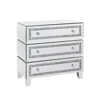 Noor - Cabinet - Mirrored & Faux Diamonds