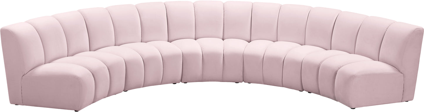 Infinity - 5 Piece Velvet Modular Sectional