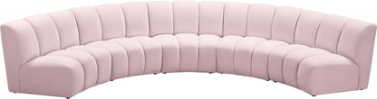 Infinity - 5 Piece Velvet Modular Sectional