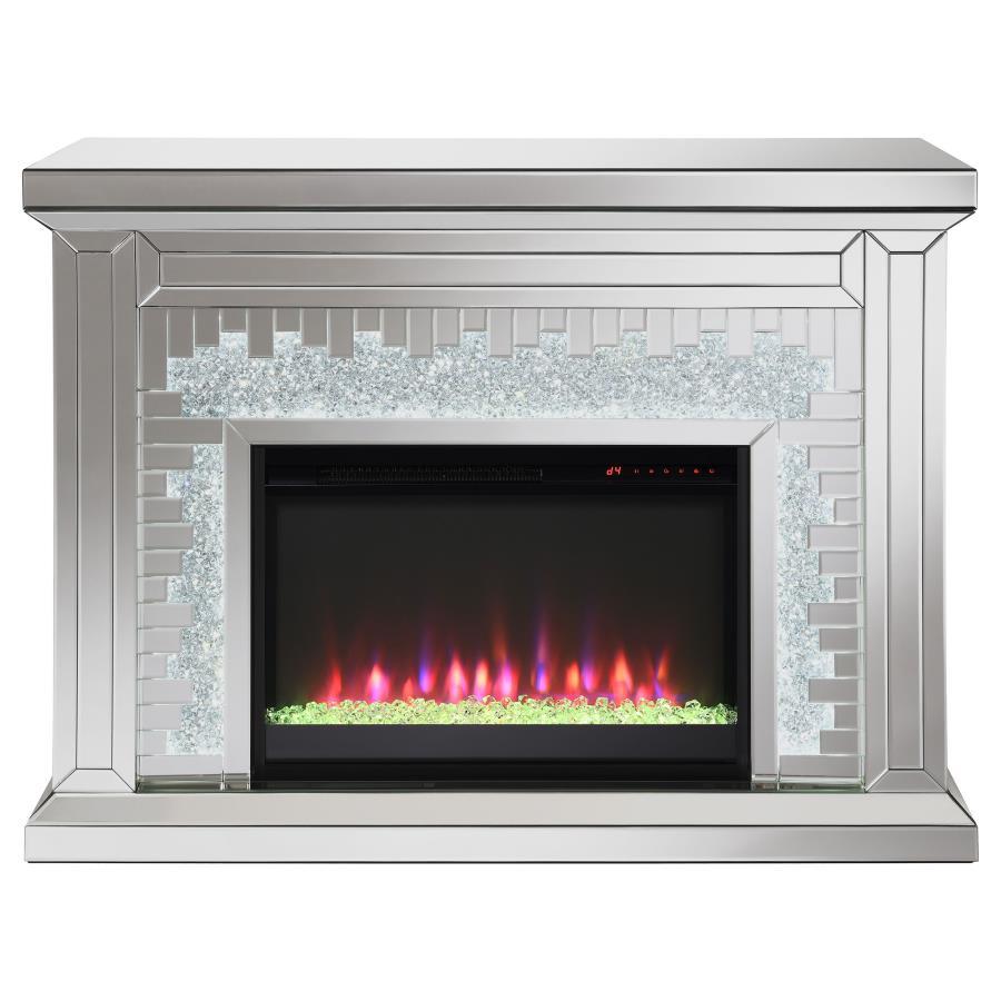 Gilmore - Rectangular Freestanding Fireplace - Mirror