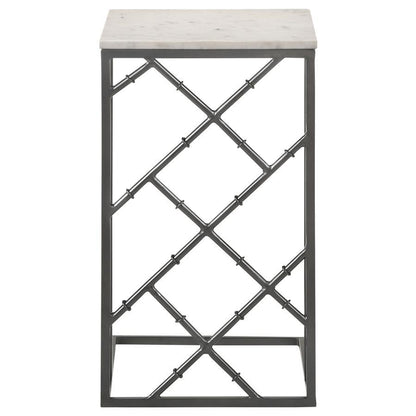 Angeliki - Marble Top C-Shape Sofa Side Table