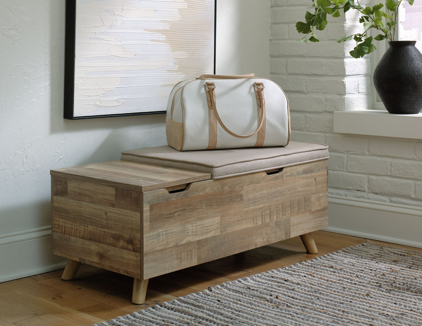 Gerdanet - Beige - Storage Bench