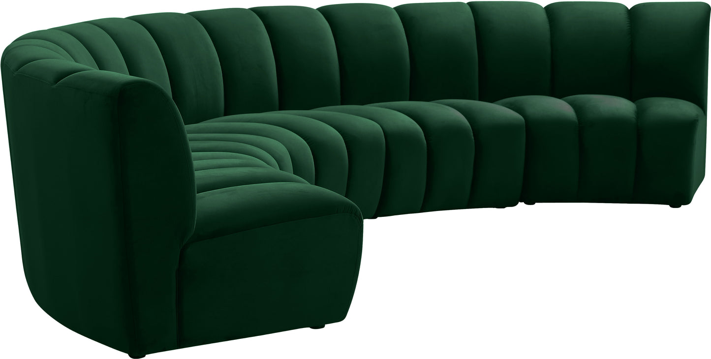 Infinity - 5 Piece Velvet Modular Sectional