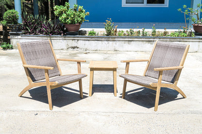 Radius - Patio End Table - Light Brown