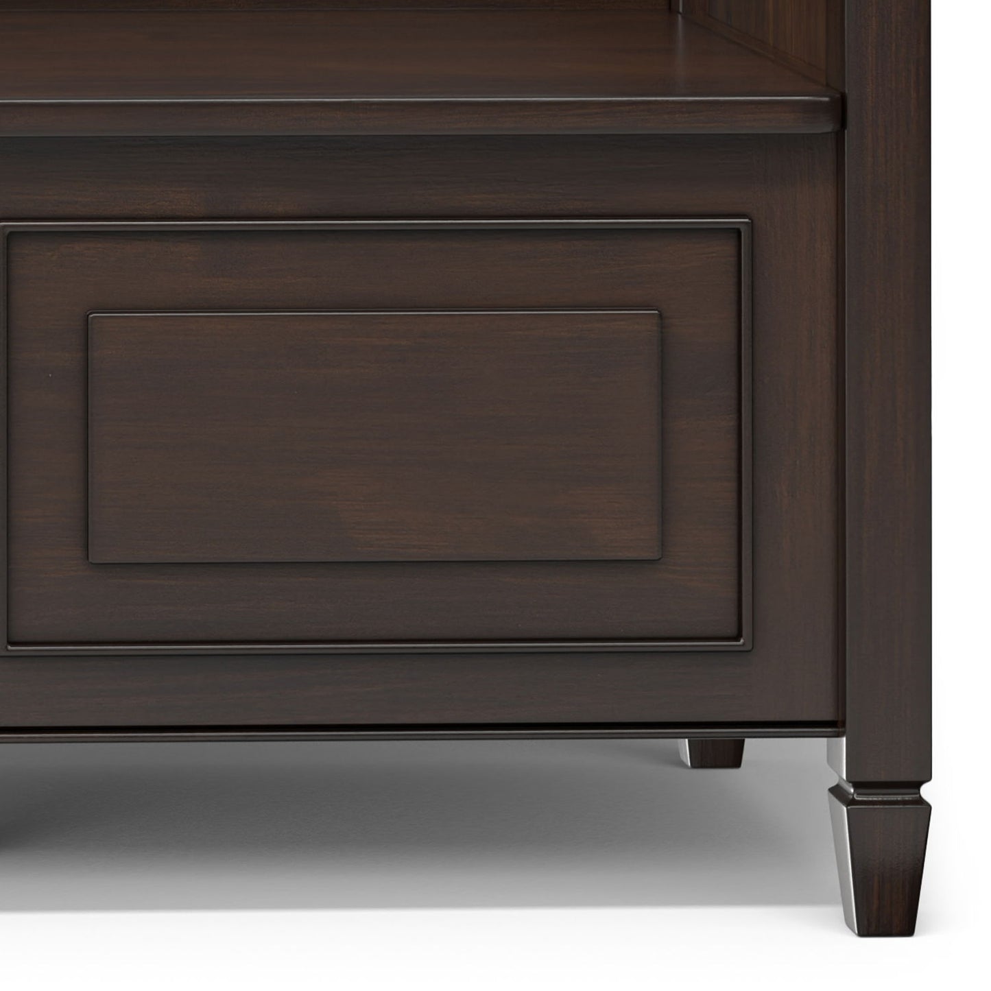 Connaught - Wide Entryway Storage Bench - Chestnut Brown