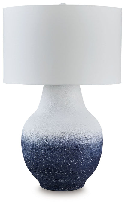 Dashland - White / Navy - Metal Table Lamp