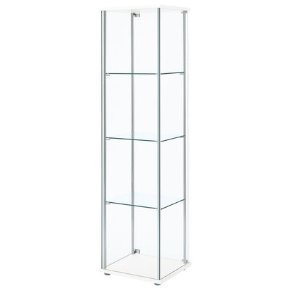 Bellatrix - 4-Shelf Clear Glass Curio Cabinet