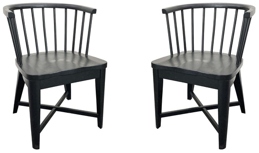 Americana Modern Dining - Dining Barrel Chair (Set of 2) - Black