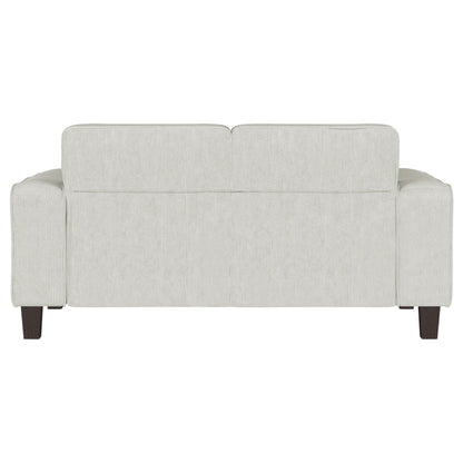 Deerhurst - Upholstered Track Arm Tufted Loveseat - Greige