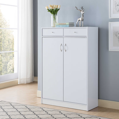 Shoe Storage Cabinet With Fives Shelves