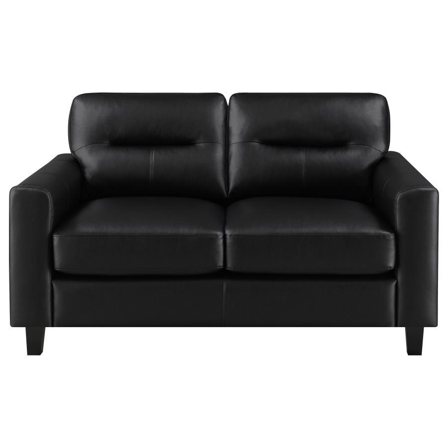 Scotland - Faux Leather Upholstered Sofa Set