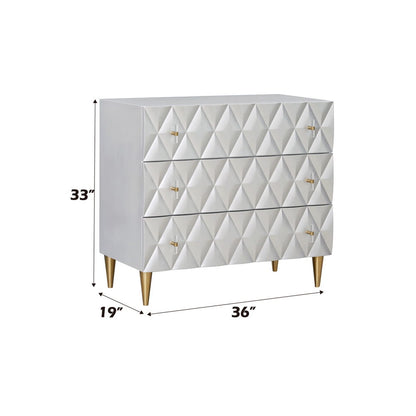 Anson - Console Cabinet - Metallic Silver & Champagne