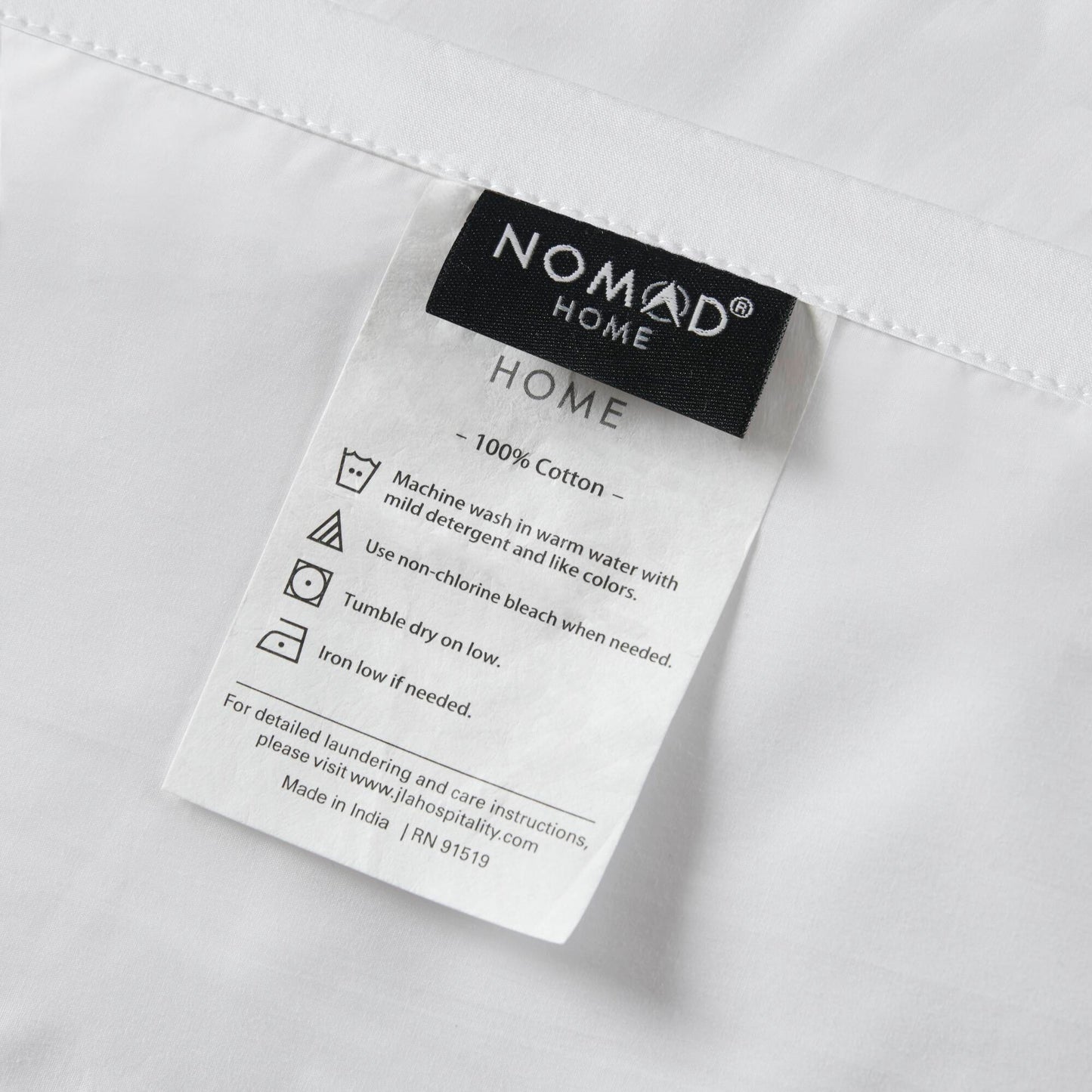 Percale Weave - King Luxury Cotton Sheet Set - Bright White