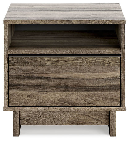 Shallifer - Brown - One Drawer Night Stand