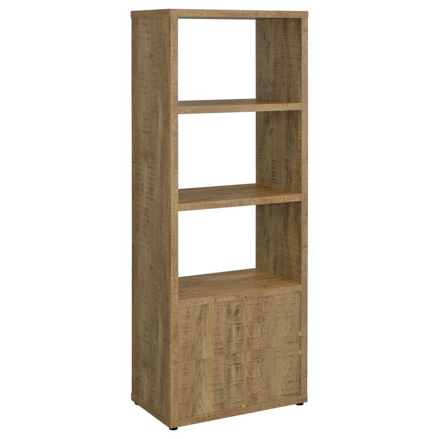 Tabby - 3-Shelf Engineered Wood Media Tower - Mango