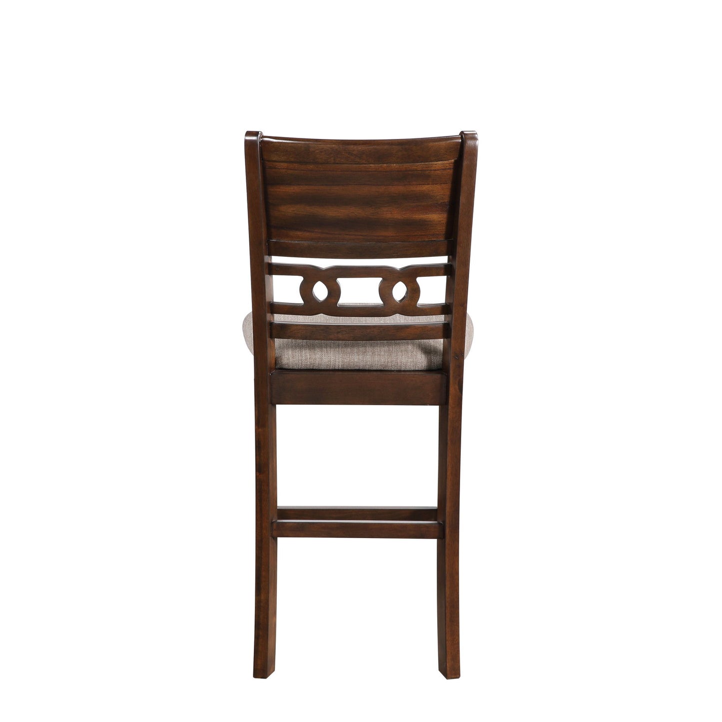 Gia - 3 Piece Dining Set (Counter Drop Leaf Table & 2 Chairs) - Cherry - Fabric