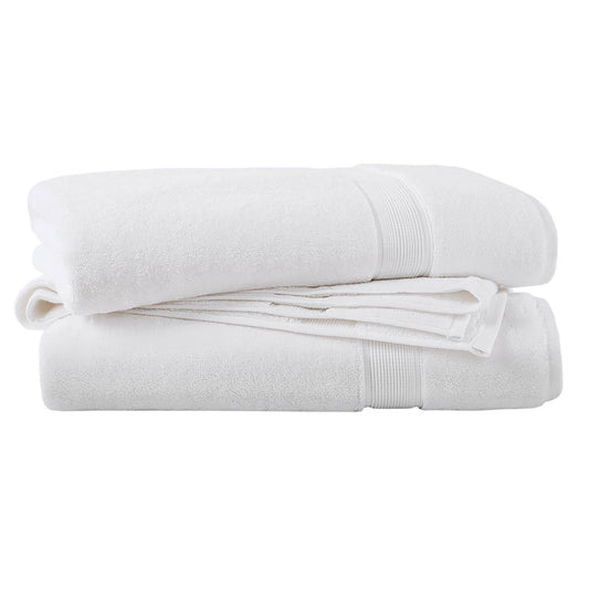 800GSM - 2 Piece Set Bath Sheet Antimicrobial - White