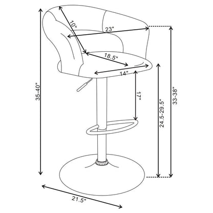 Barraza - 29" Adjustable Height Bar Stool