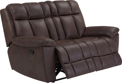 Goliath - Manual Loveseat - Arizona Brown