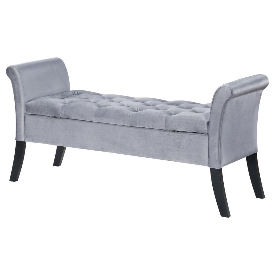 Farrah - Upholstered Rolled Arms Storage Bench