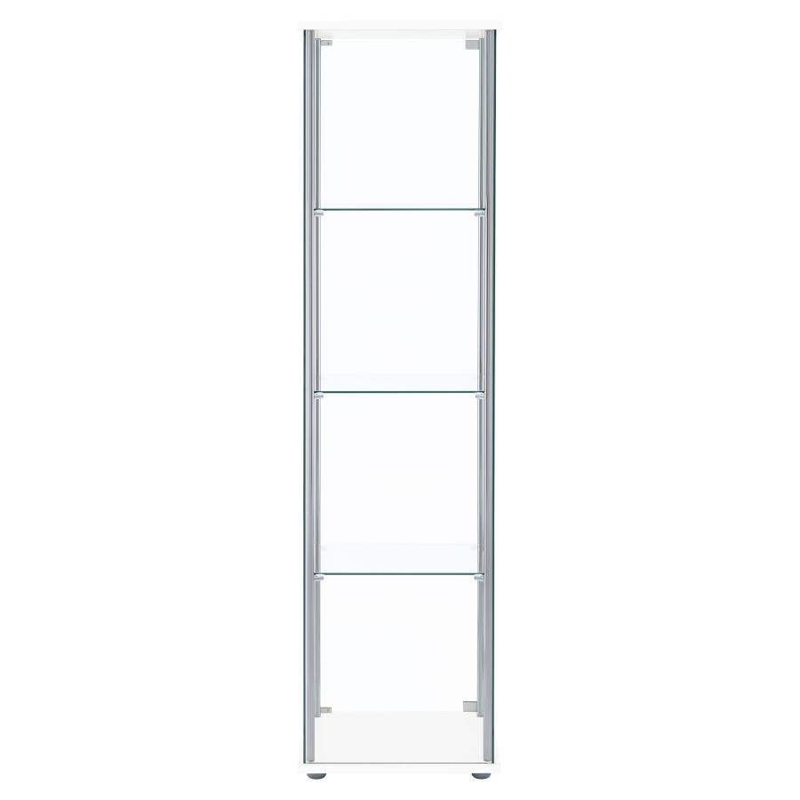 Bellatrix - 4-Shelf Clear Glass Curio Cabinet