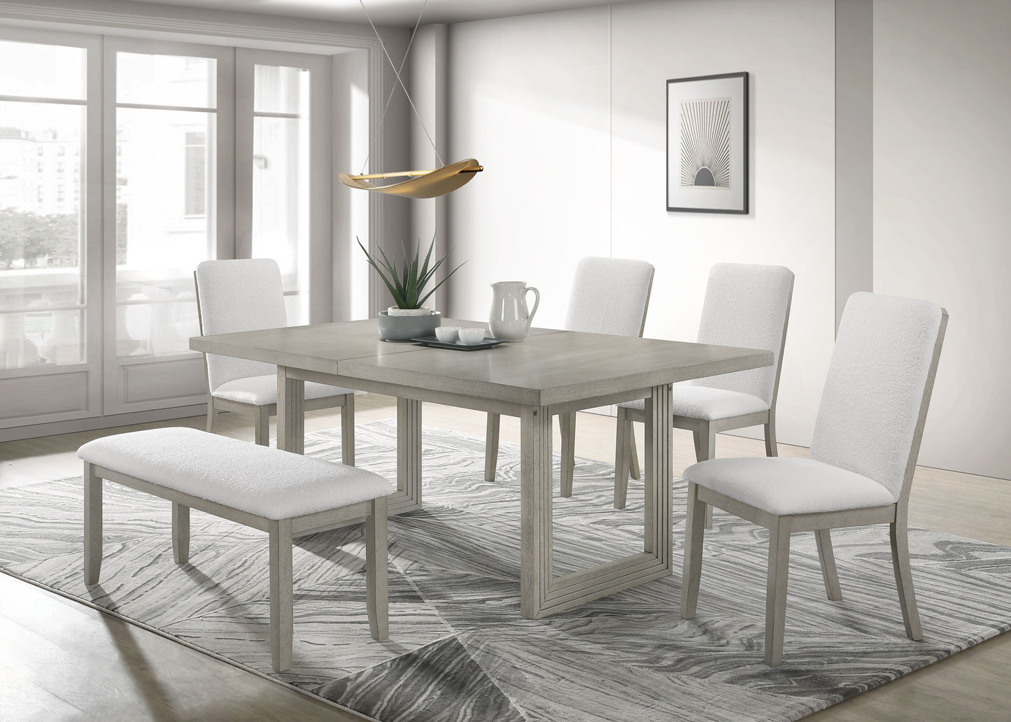 Torrie - Dining Table (1X18 Leaf) - Gray