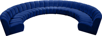 Infinity - 9 Piece Velvet Modular Sectional