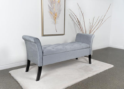 Farrah - Upholstered Rolled Arms Storage Bench