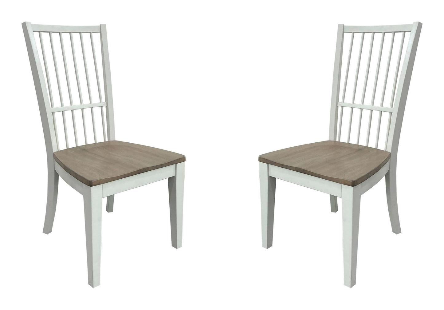 Americana Modern Dining - Spindle Back Dining Chair (Set of 2) - Cotton White