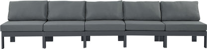 Nizuc - Outdoor Patio Modular Sofa Armless - Grey